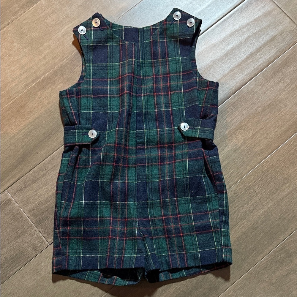 Imp Originals Vintage Plaid Wool Romper SZ 3T